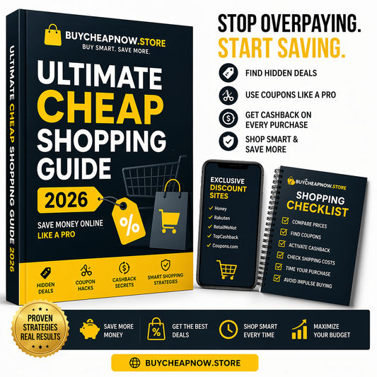 Ultimate Cheap Shopping Guide 2026 – Save Money Online Like a Pro (Checklist Included)